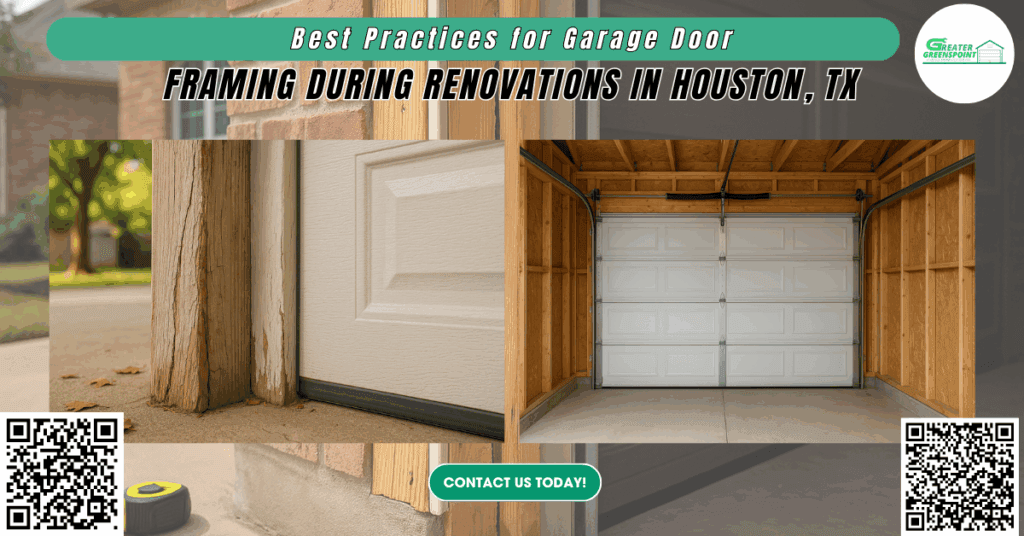 Best Practices for Garage Door Framing During Renovations in Houston, TX - Greater Greenspoint Garage Door Center Co.
